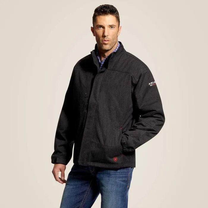 Men Workwear Ariat FR H2O Waterproof Insulated Jacket Black