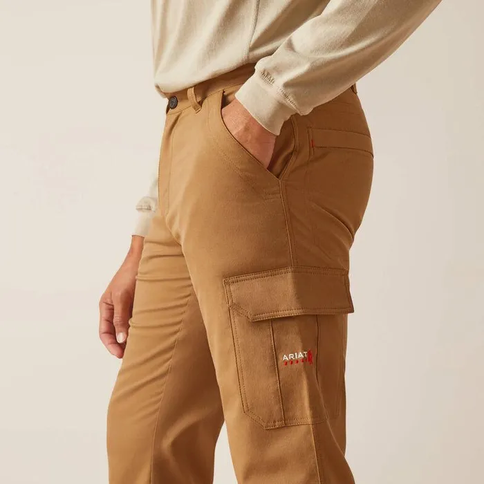 Men Workwear Ariat FR M7 Slim DuraStretch Duralight Twill Straight Pant Field Khaki