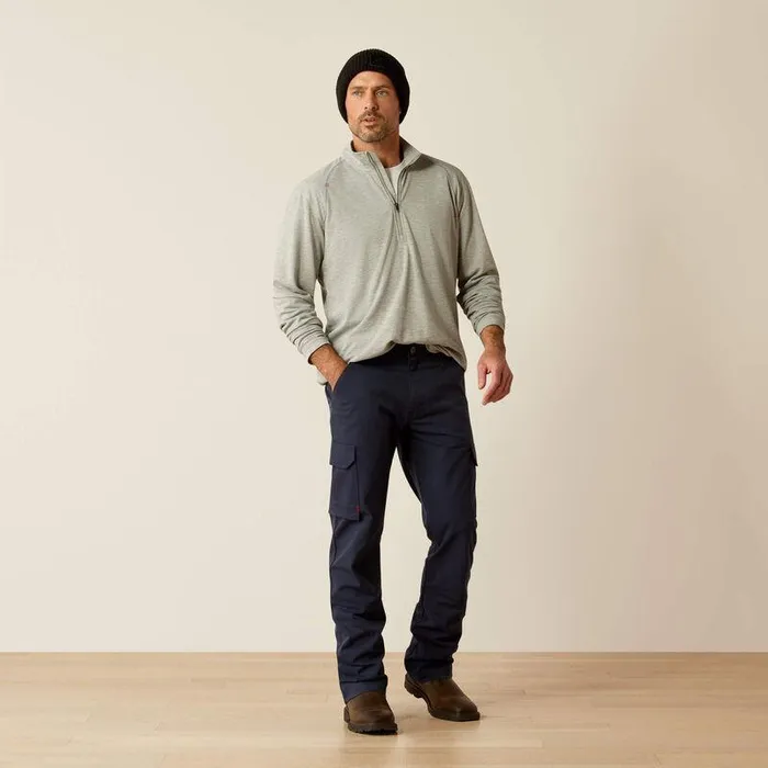 Men Workwear Ariat FR Primo 14 Zip Baselayer Heather Grey