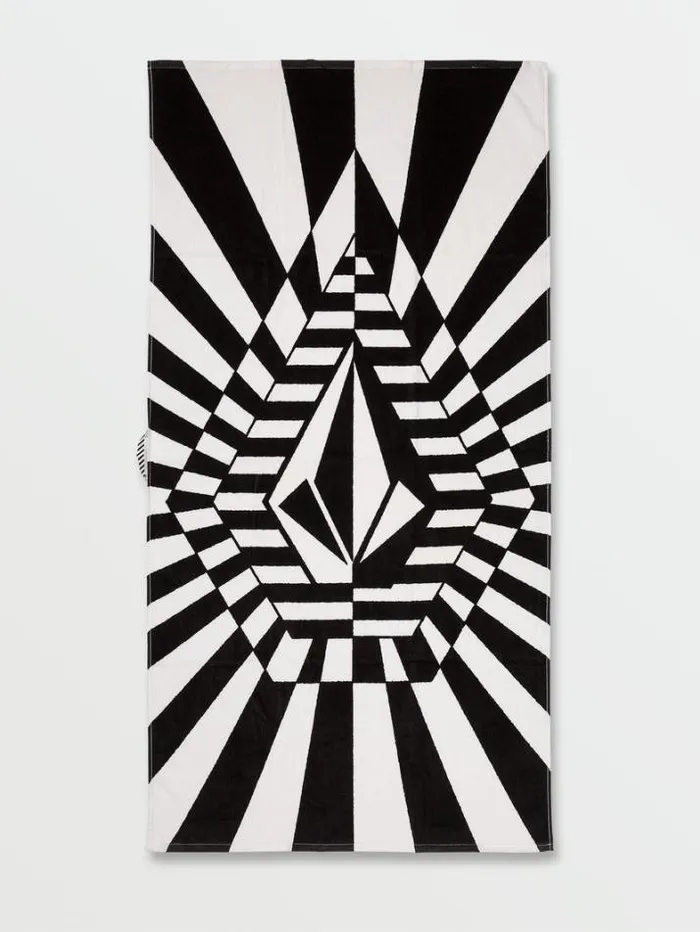 Mens Accessories Volcom Stone Ray Towel 8211 Black White
