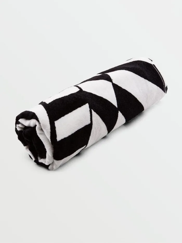 Mens Accessories Volcom Stone Ray Towel 8211 Black White