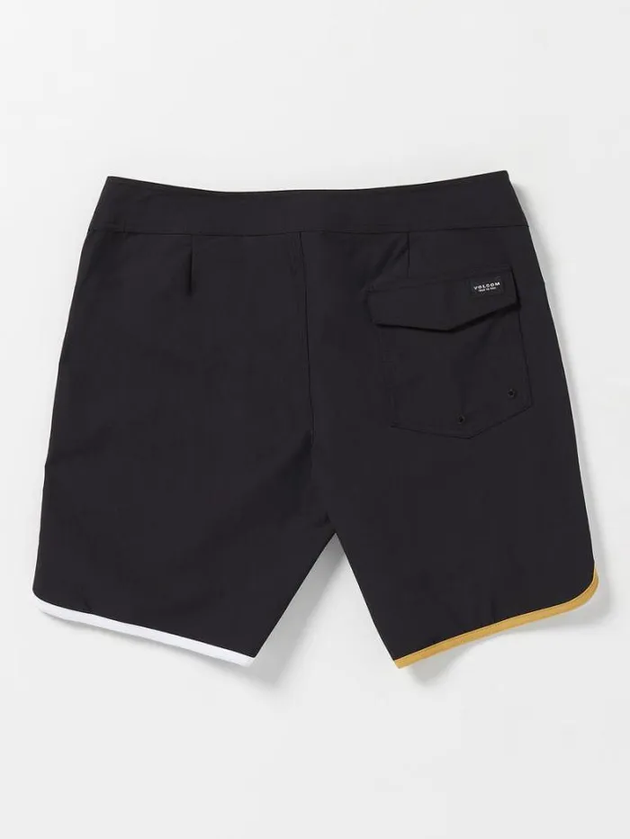 Mens Boardshorts and Trunks Volcom Lido Liberators Scallop Boardshorts 8211 Black