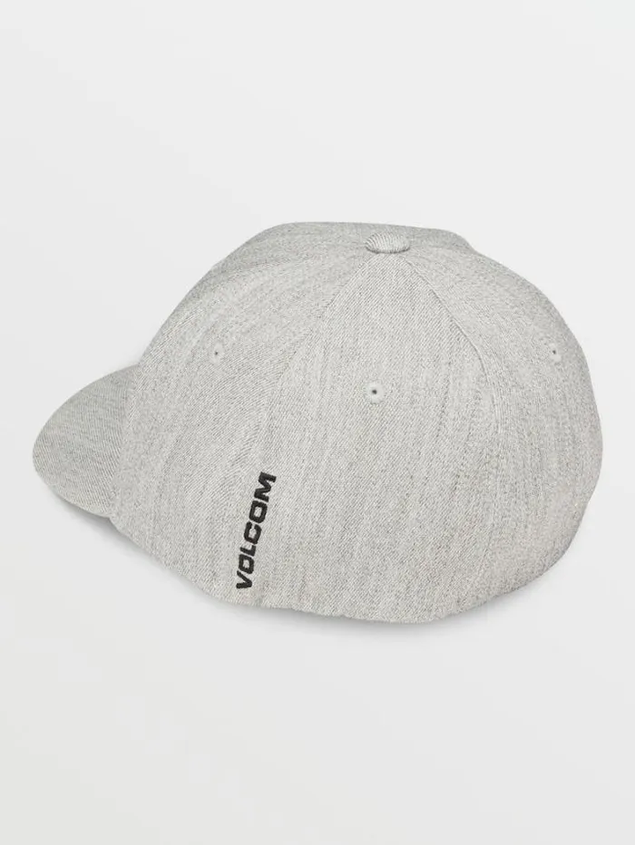 Mens Hats and Beanies Volcom Full Stone Hthr Flexfit Hat 8211 Grey Vintage