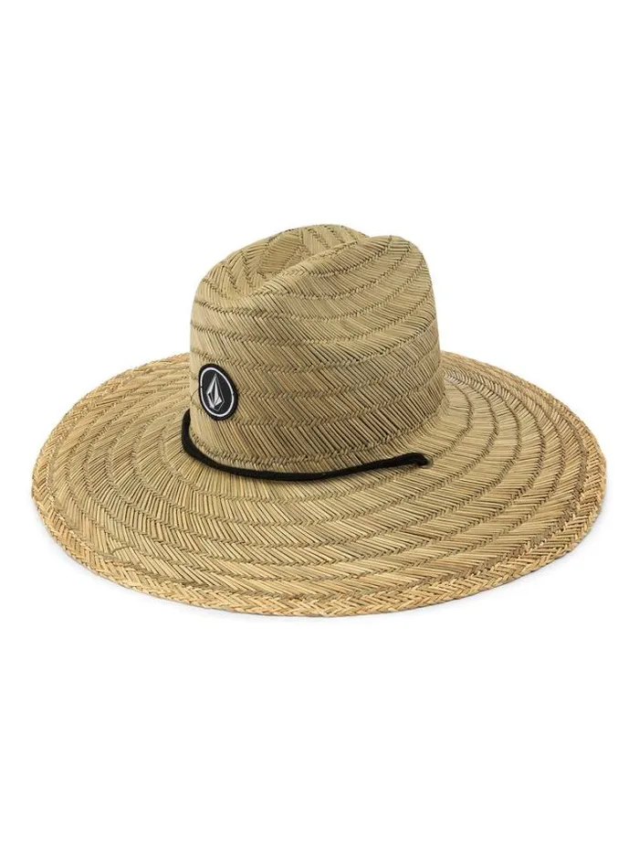 Mens Hats and Beanies Volcom Quarter Straw Hat 8211 Natural