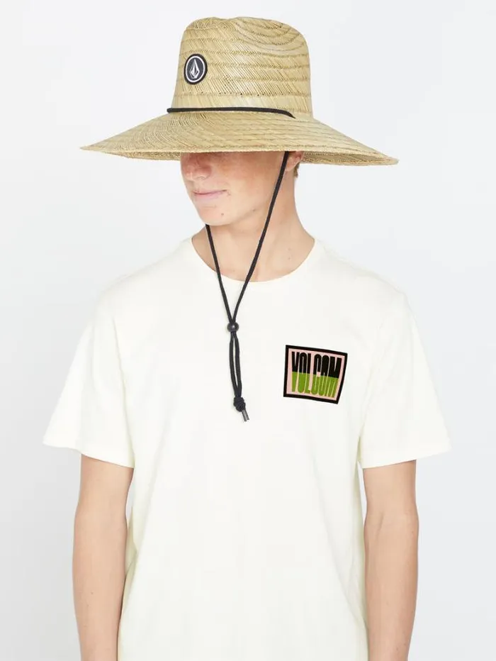 Mens Hats and Beanies Volcom Quarter Straw Hat 8211 Natural