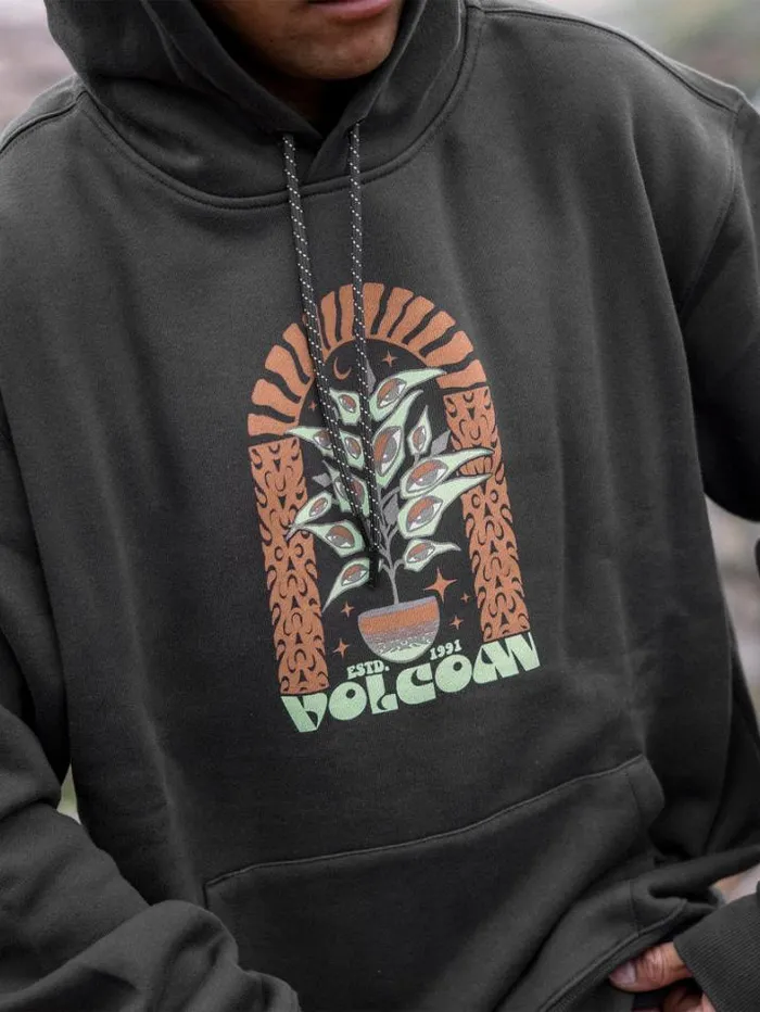 Mens Hoodies and Sweatshirts Volcom Earth Tripper Hoodie 8211 Stealth