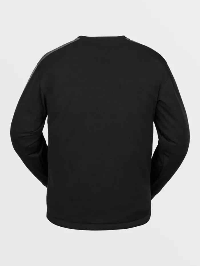 Mens Hoodies and Sweatshirts Volcom Hydro Riding Crew Pullover 8211 Black