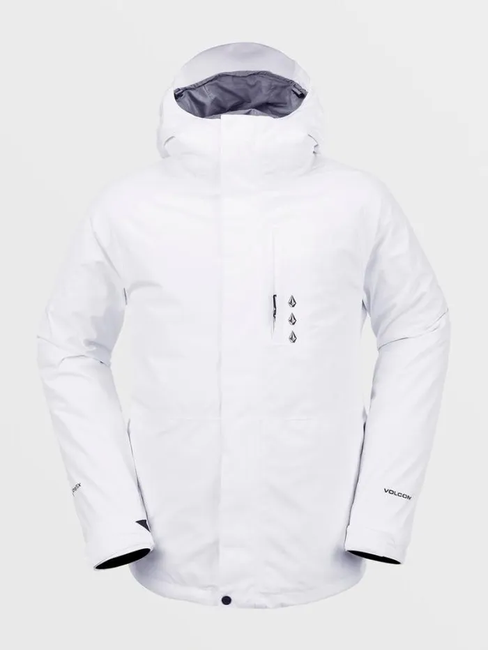 Mens Jackets Volcom Dua Insulated Gore Jacket 8211 White