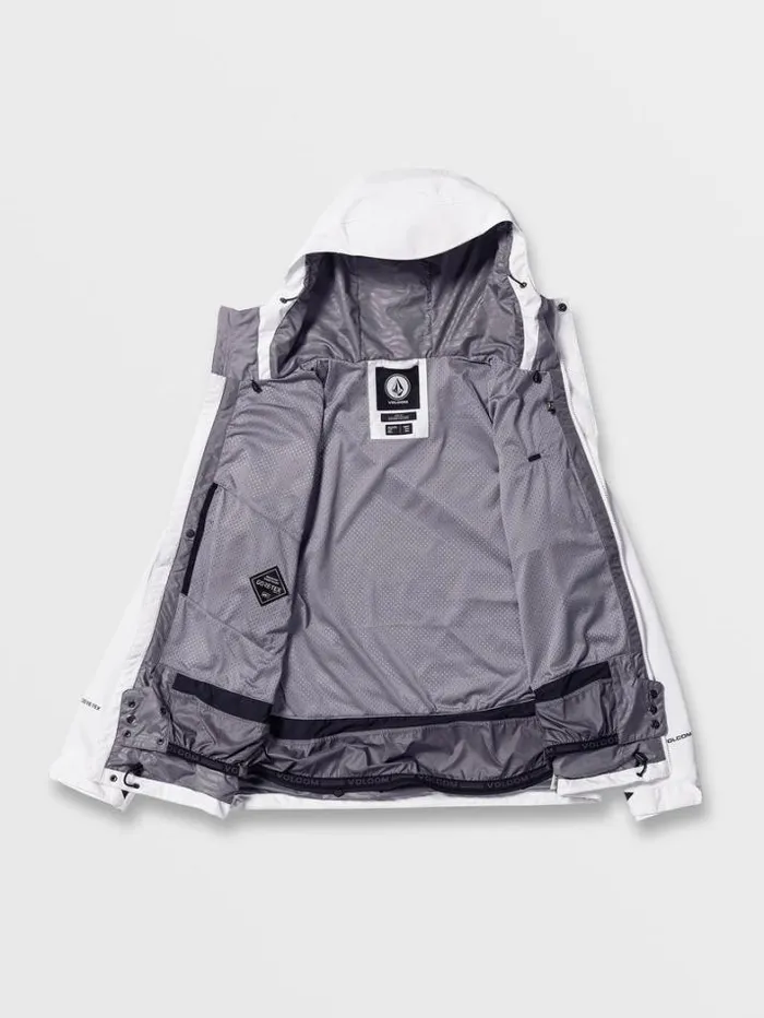 Mens Jackets Volcom Dua Insulated Gore Jacket 8211 White