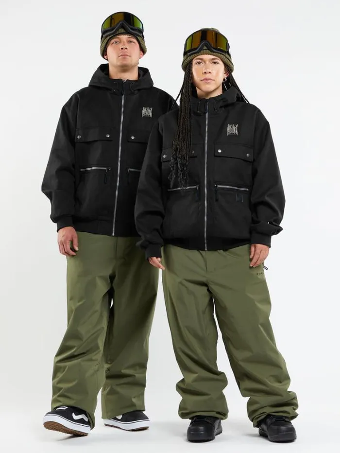 Mens Jackets Volcom Dustbox Jacket 8211 Black