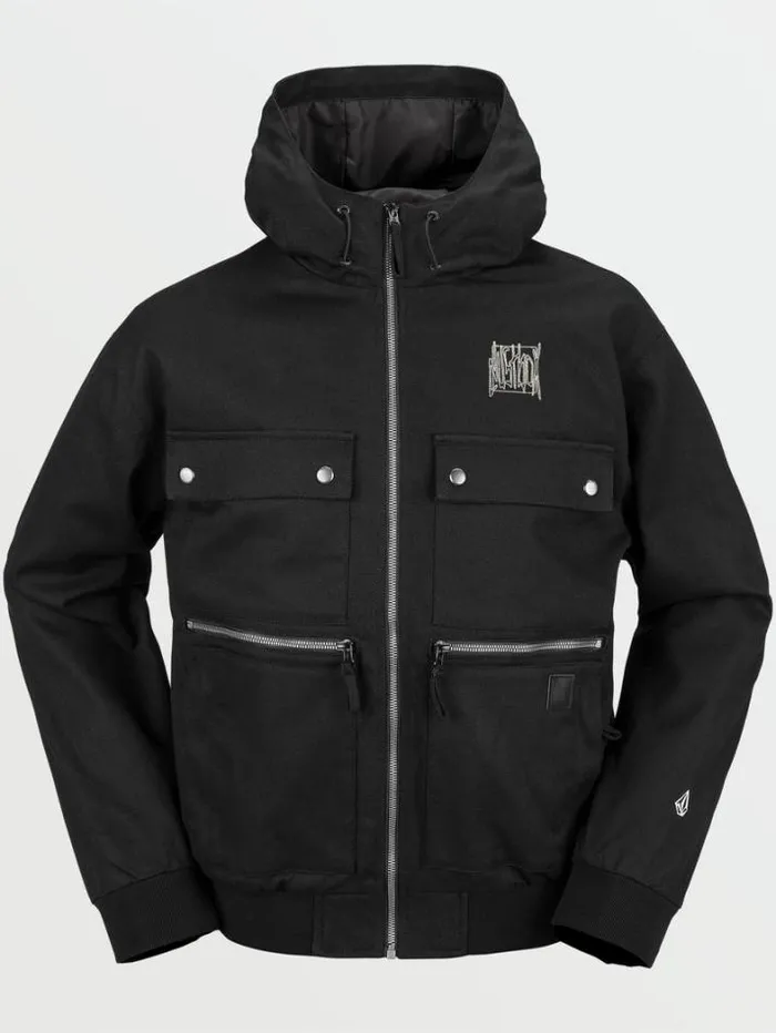 Mens Jackets Volcom Dustbox Jacket 8211 Black