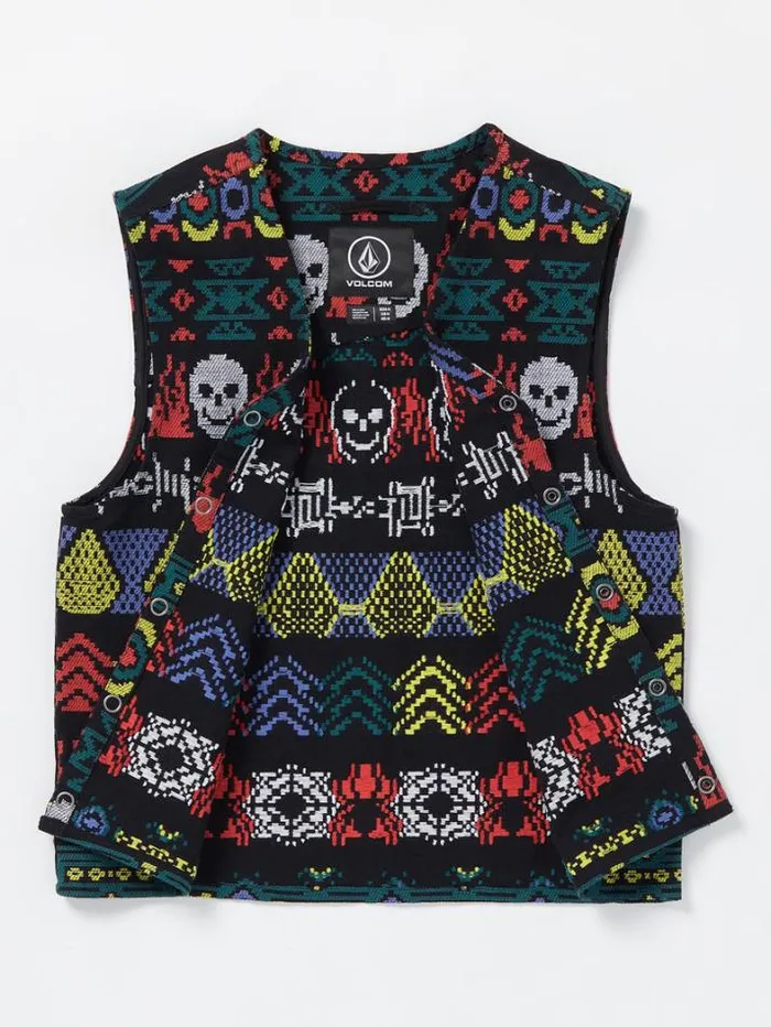 Mens Jackets Volcom Skate Vitals Collin Provost Vest 8211 Black