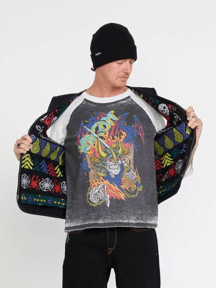 Mens Jackets Volcom Skate Vitals Collin Provost Vest 8211 Black