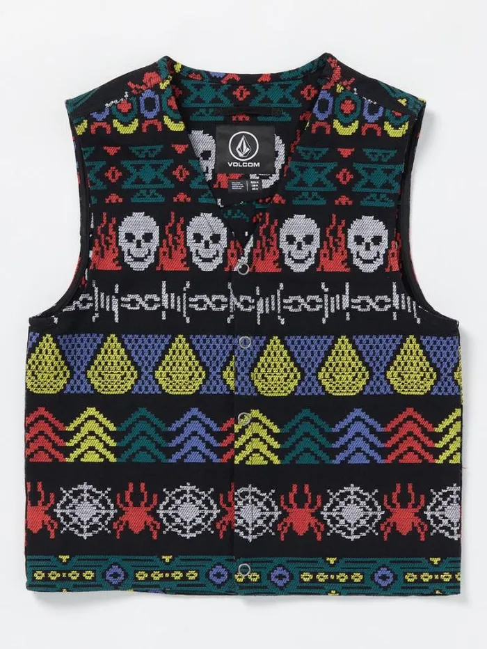 Mens Jackets Volcom Skate Vitals Collin Provost Vest 8211 Black