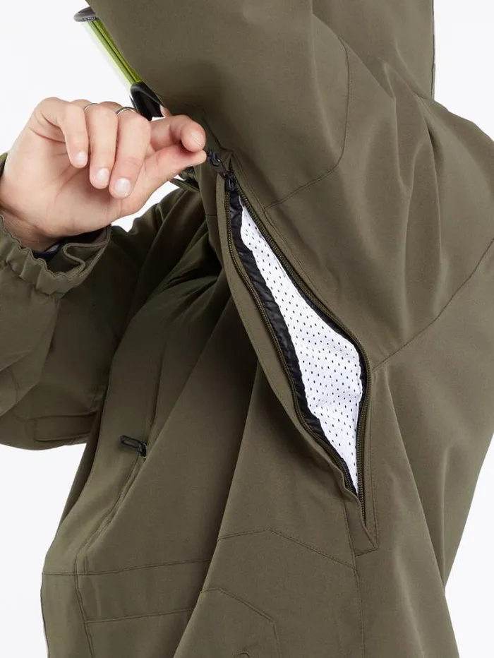 Mens Jackets Volcom VCo Op Jacket 8211 Teak
