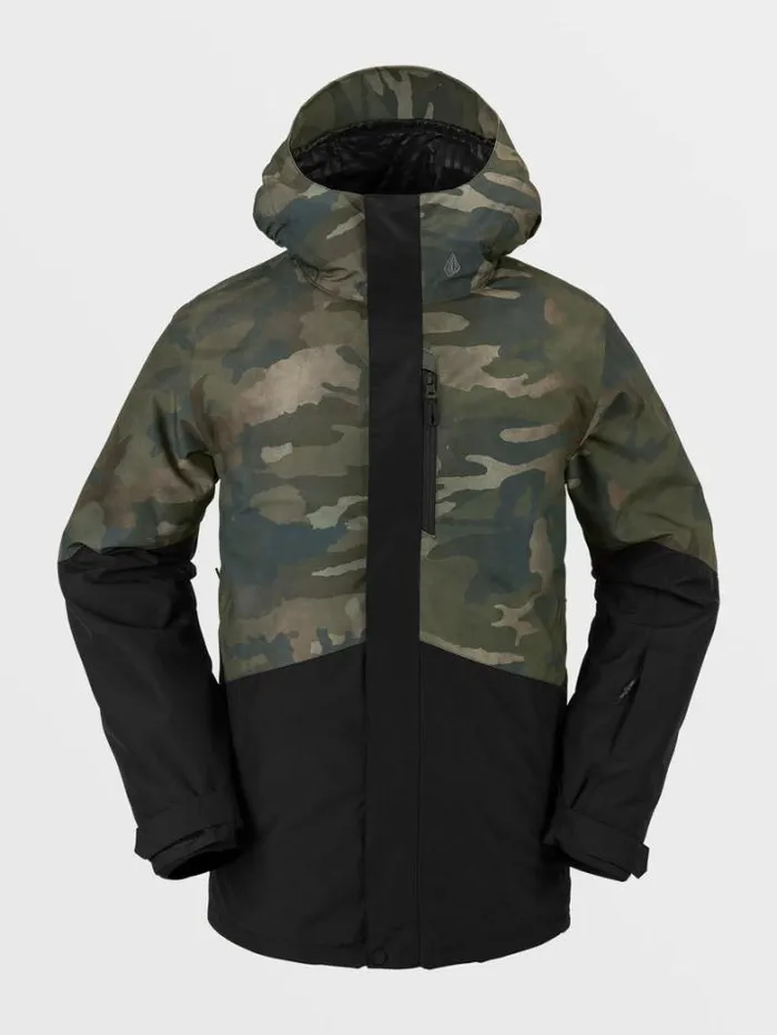 Mens Jackets Volcom Vcolp Jacket 8211 Cloudwash Camo