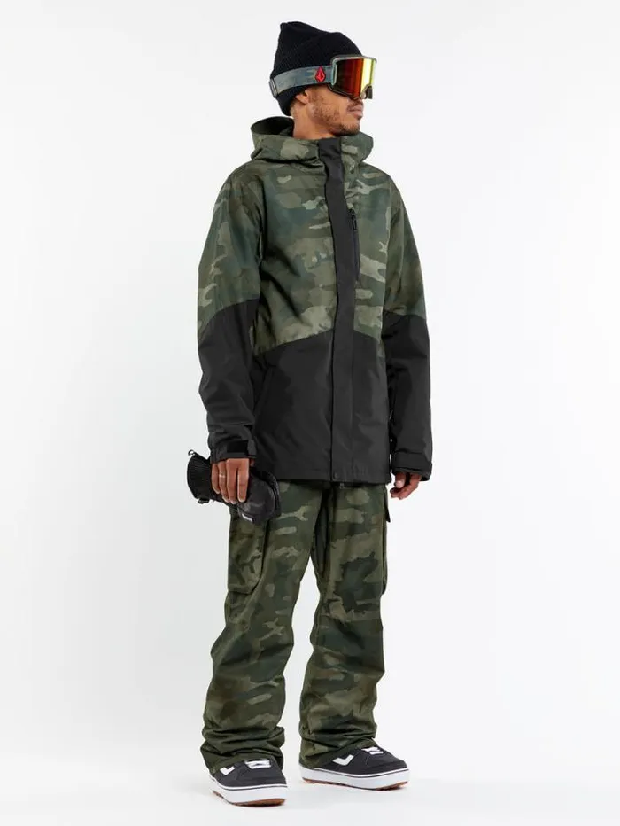 Mens Jackets Volcom Vcolp Jacket 8211 Cloudwash Camo