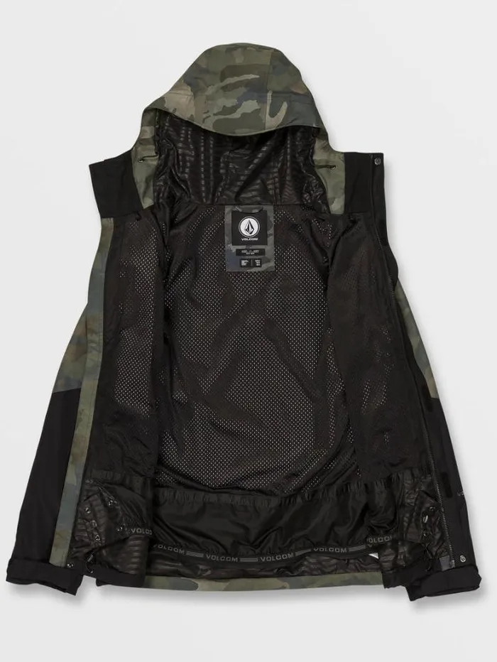 Mens Jackets Volcom Vcolp Jacket 8211 Cloudwash Camo
