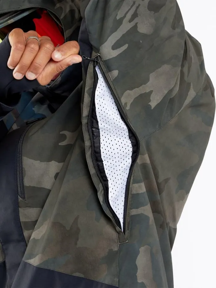 Mens Jackets Volcom Vcolp Jacket 8211 Cloudwash Camo