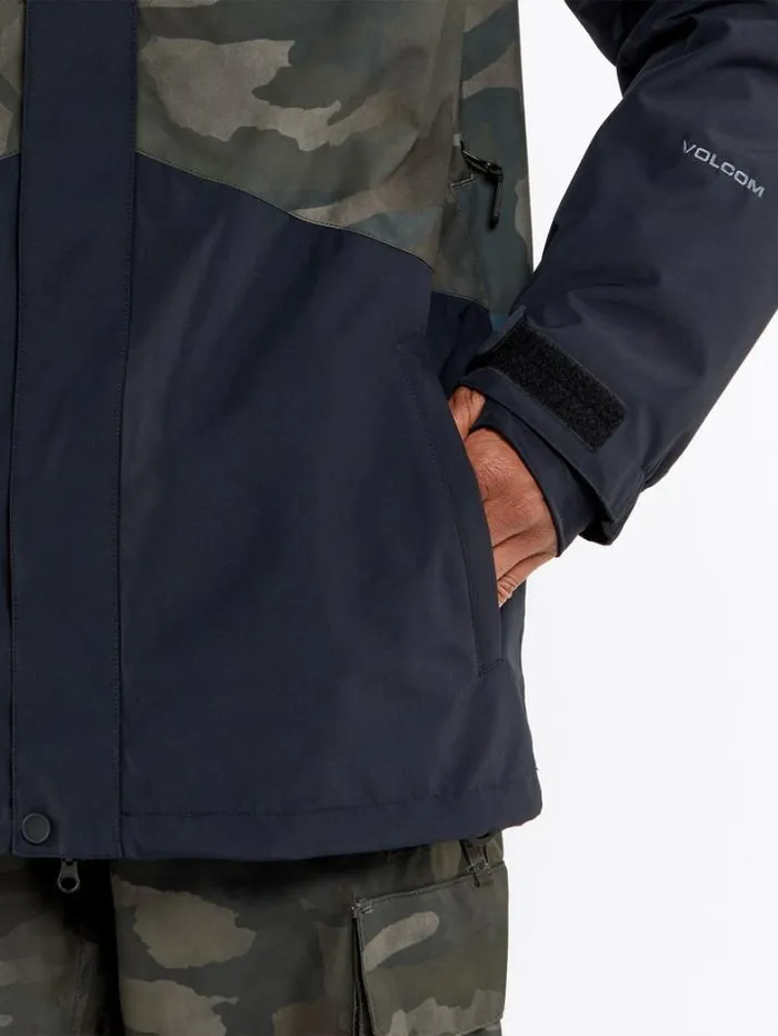 Mens Jackets Volcom Vcolp Jacket 8211 Cloudwash Camo