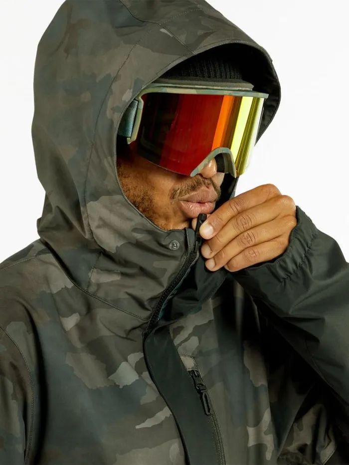 Mens Jackets Volcom Vcolp Jacket 8211 Cloudwash Camo
