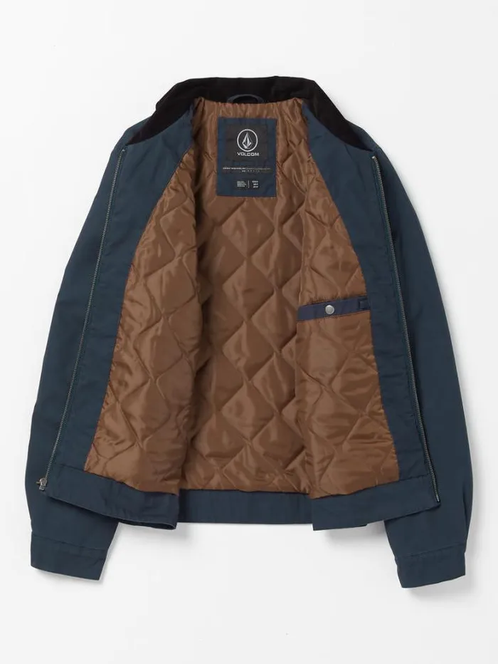 Mens Jackets Volcom Voider Lined Jacket 8211 Navy