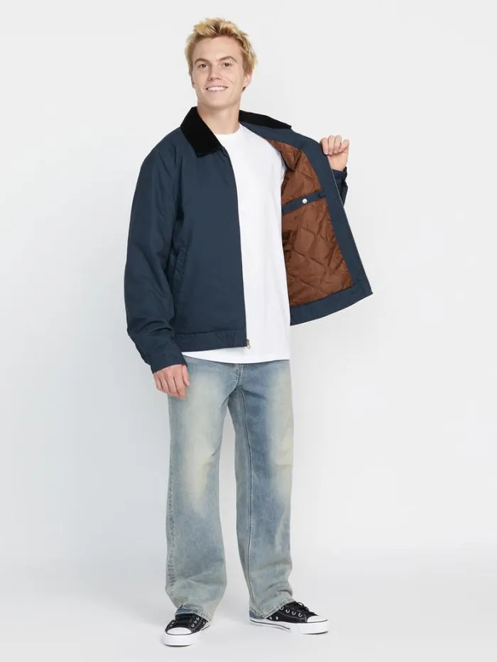 Mens Jackets Volcom Voider Lined Jacket 8211 Navy