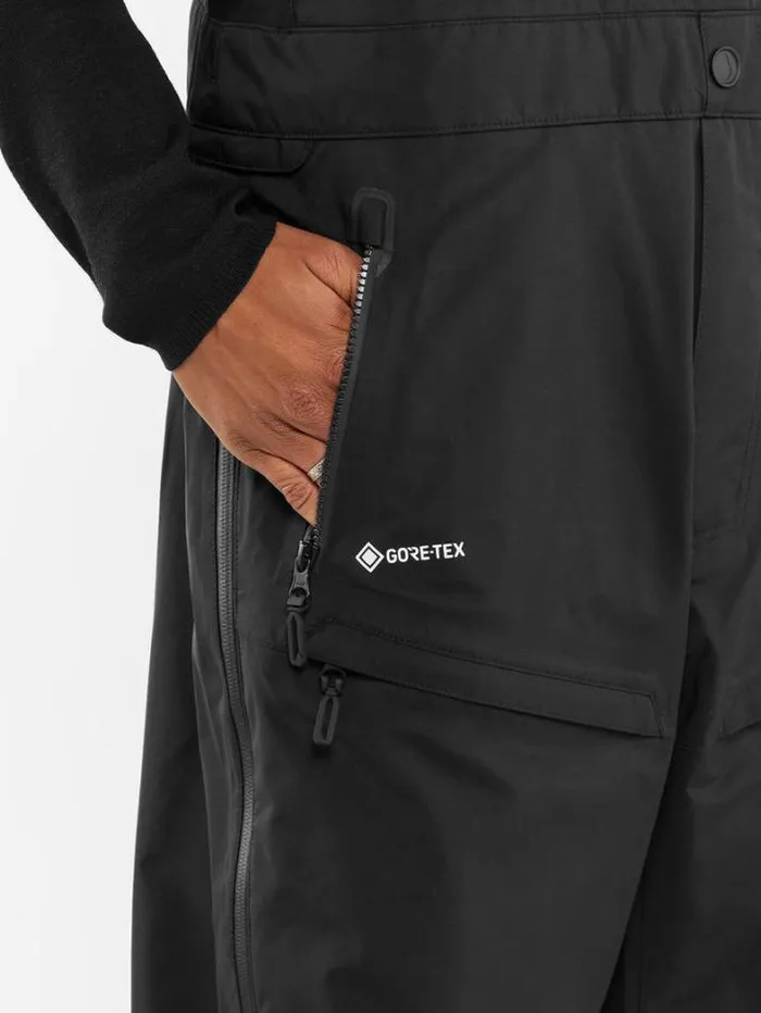 Mens Pants Volcom 3L GoreTex Bib Overhauler 8211 Black
