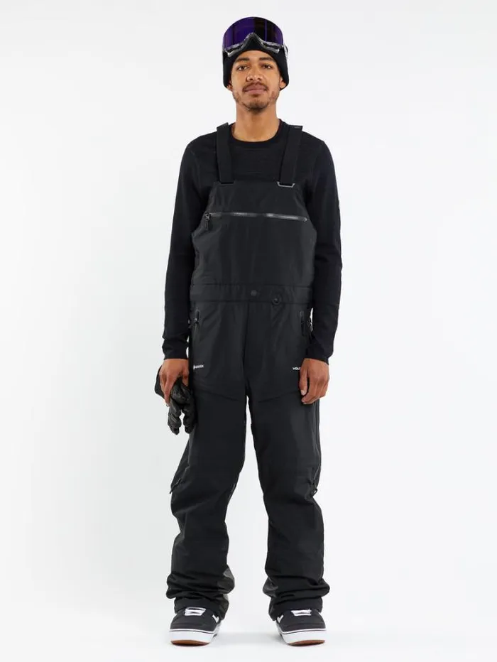 Mens Pants Volcom 3L GoreTex Bib Overhauler 8211 Black