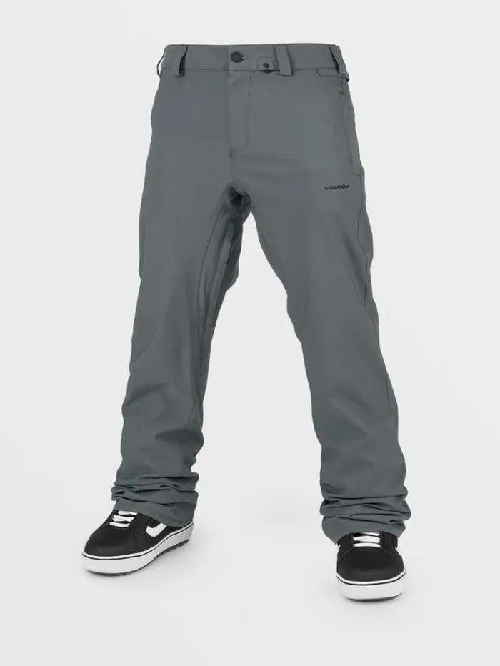 Mens Pants Volcom Freakin Snow Chino Pants 8211 Dark Grey