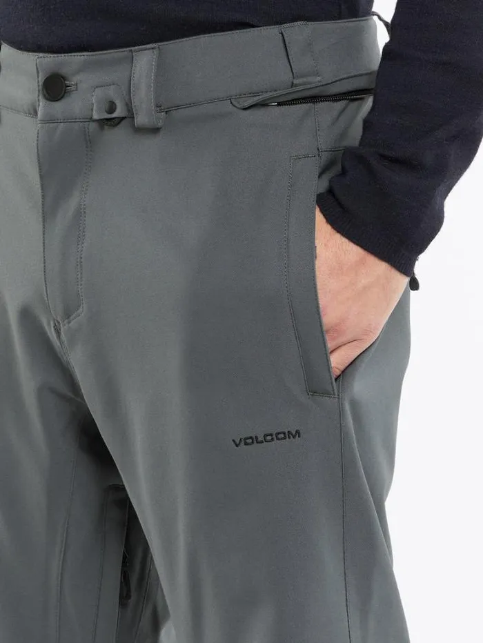Mens Pants Volcom Freakin Snow Chino Pants 8211 Dark Grey