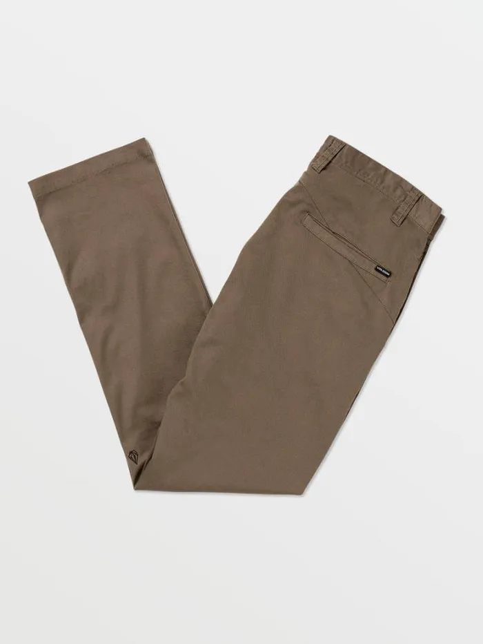 Mens Pants Volcom Frickin Modern Stretch Chino Pants 8211 Mushroom