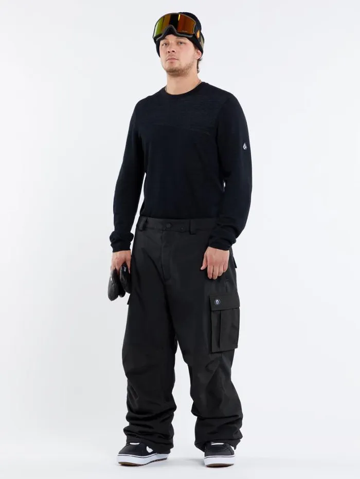 Mens Pants Volcom Nwrk Baggy Pants 8211 Black