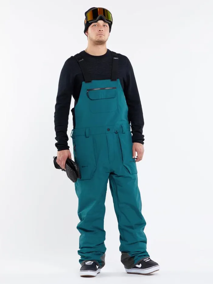 Mens Pants Volcom Rain GoreTex Bib Overalls 8211 Blue