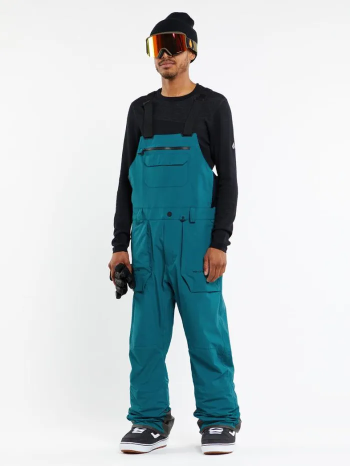 Mens Pants Volcom Rain GoreTex Bib Overalls 8211 Blue