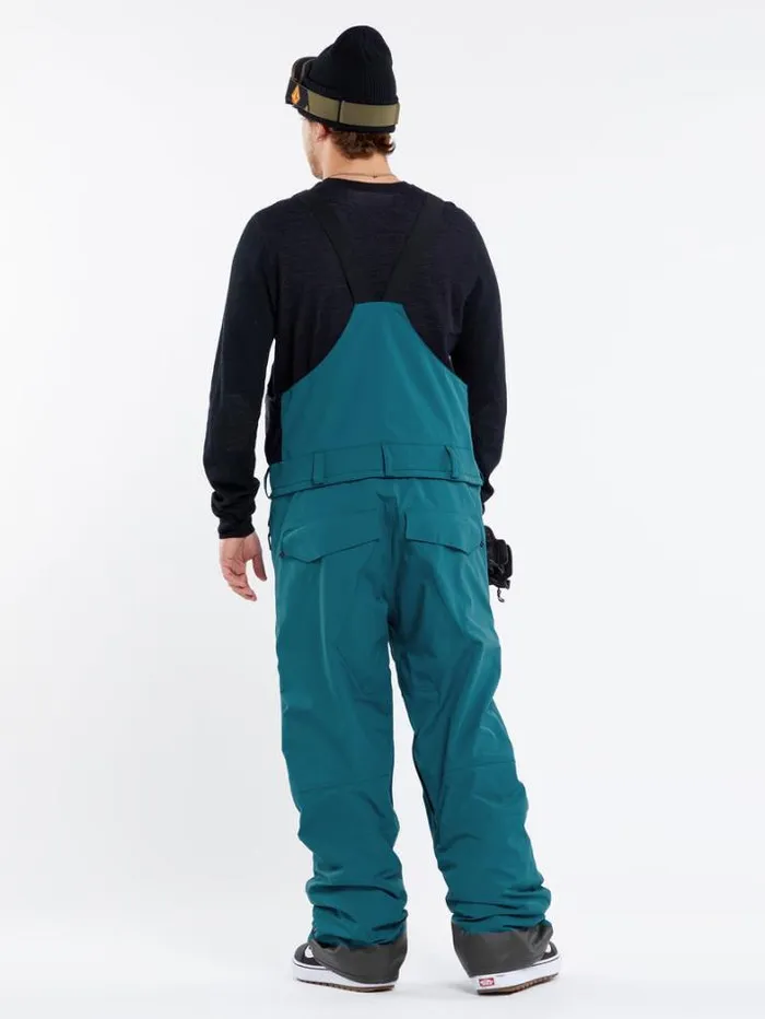 Mens Pants Volcom Rain GoreTex Bib Overalls 8211 Blue