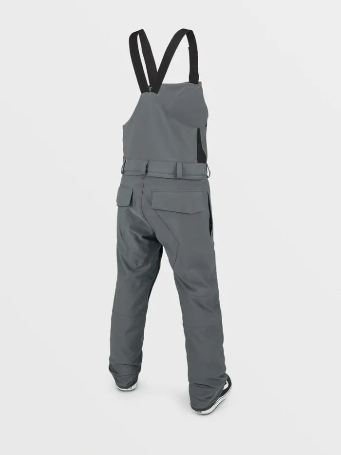Mens Pants Volcom Roan Bib Overalls 8211 Dark Grey