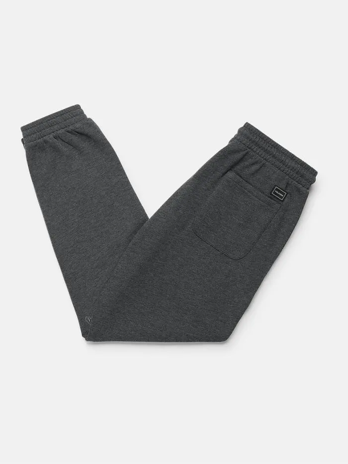 Mens Pants Volcom Stone Bubbled Elastic Waist Pants 8211 Heather Black