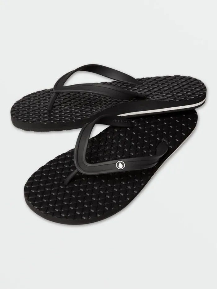Mens Sandals Volcom Eco Concourse Sandals 8211 Black
