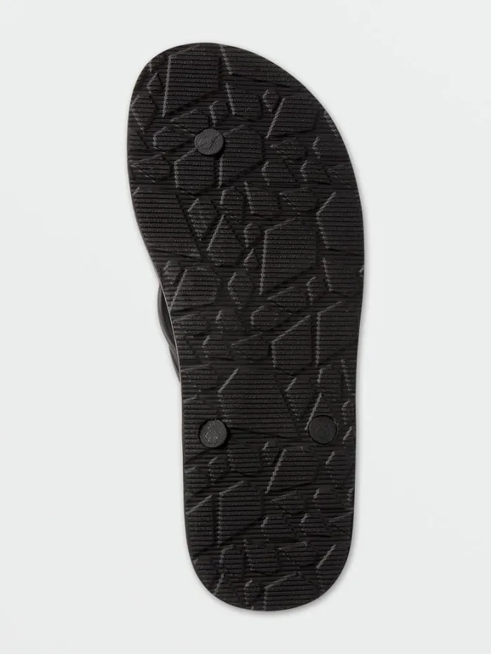 Mens Sandals Volcom Eco Concourse Sandals 8211 Black