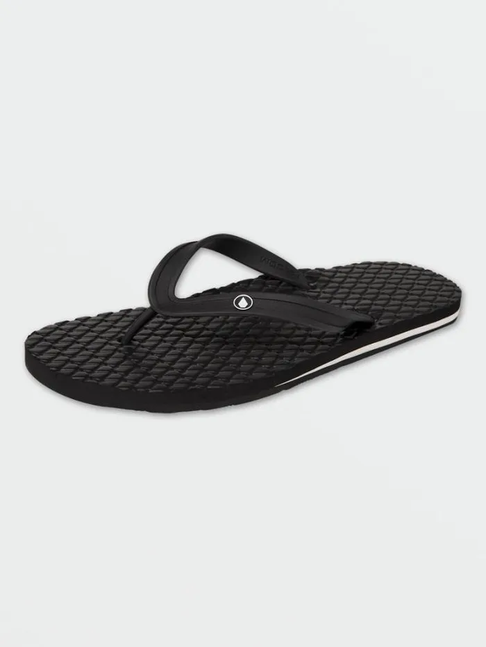 Mens Sandals Volcom Eco Concourse Sandals 8211 Black