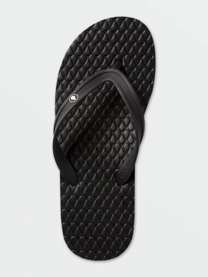 Mens Sandals Volcom Eco Concourse Sandals 8211 Black