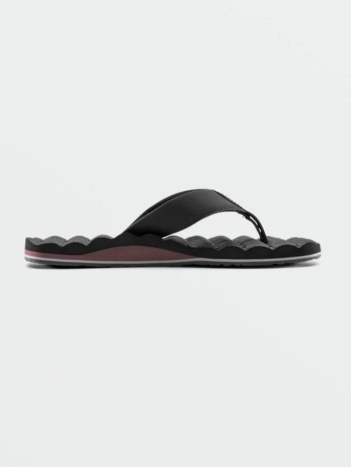 Mens Sandals Volcom Recliner Sandals 8211 Navy Combo
