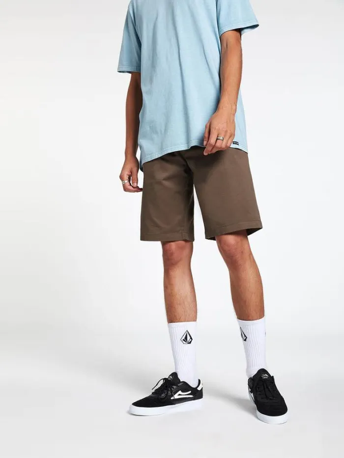 Mens Shorts Volcom Frickin Chino Shorts 8211 Mushroom