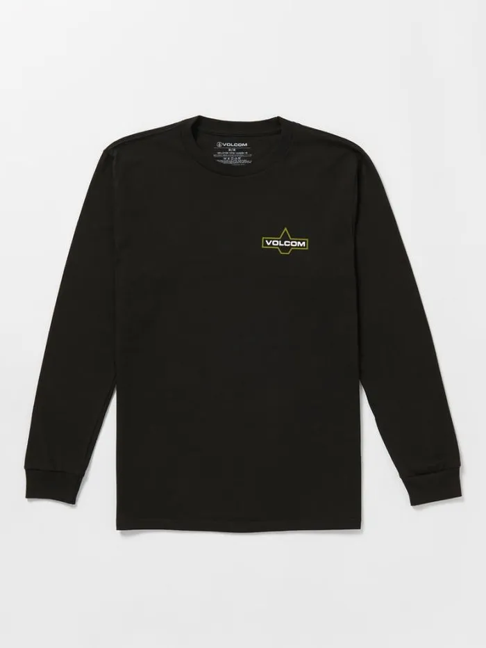 Mens TShirts and Tanks Volcom Branding Iron Long Sleeve Tee 8211 Black
