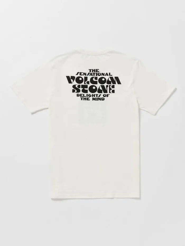 Mens TShirts and Tanks Volcom Delights Farm To Yarn Short Sleeve Tee 8211 Off White