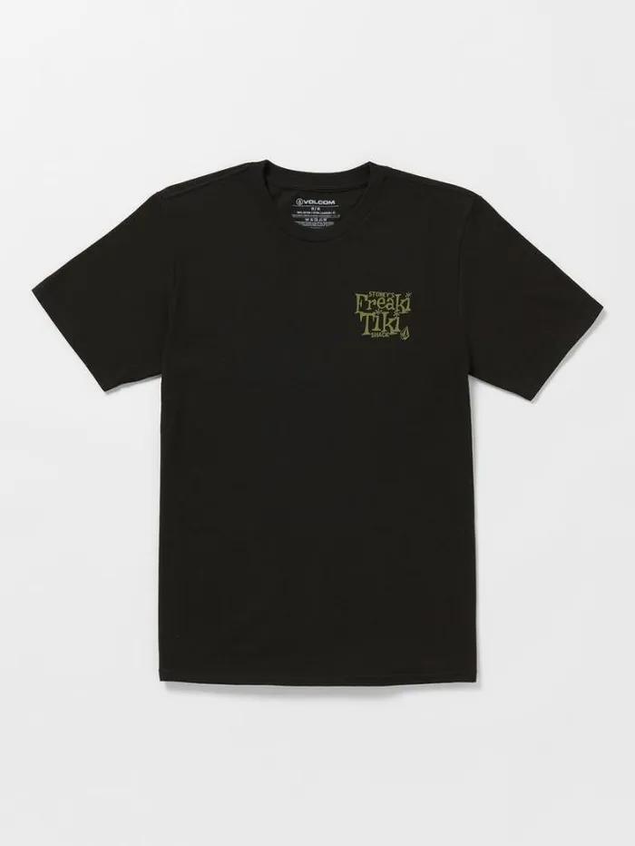 Mens TShirts and Tanks Volcom Freaki Tiki Short Sleeve Tee 8211 Black