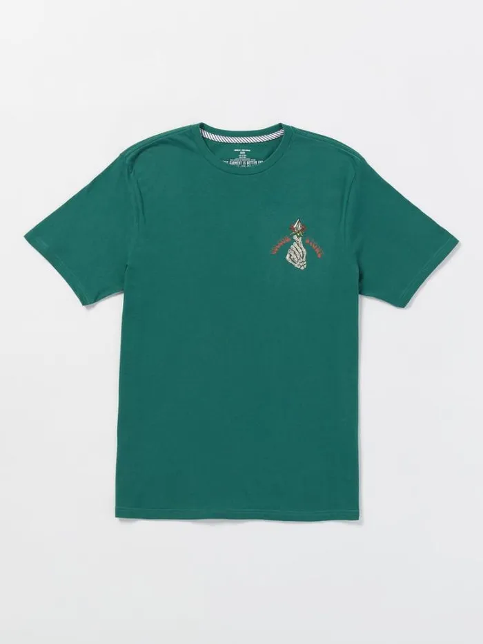 Mens TShirts and Tanks Volcom Stone Stoker Farm To Yarn Short Sleeve Tee 8211 Ranger Green
