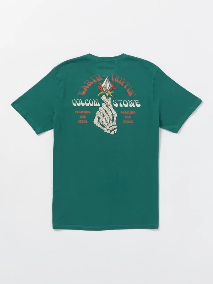 Mens TShirts and Tanks Volcom Stone Stoker Farm To Yarn Short Sleeve Tee 8211 Ranger Green