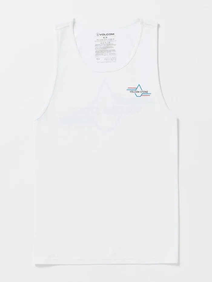 Mens TShirts and Tanks Volcom Stone Tanker Tank 8211 White